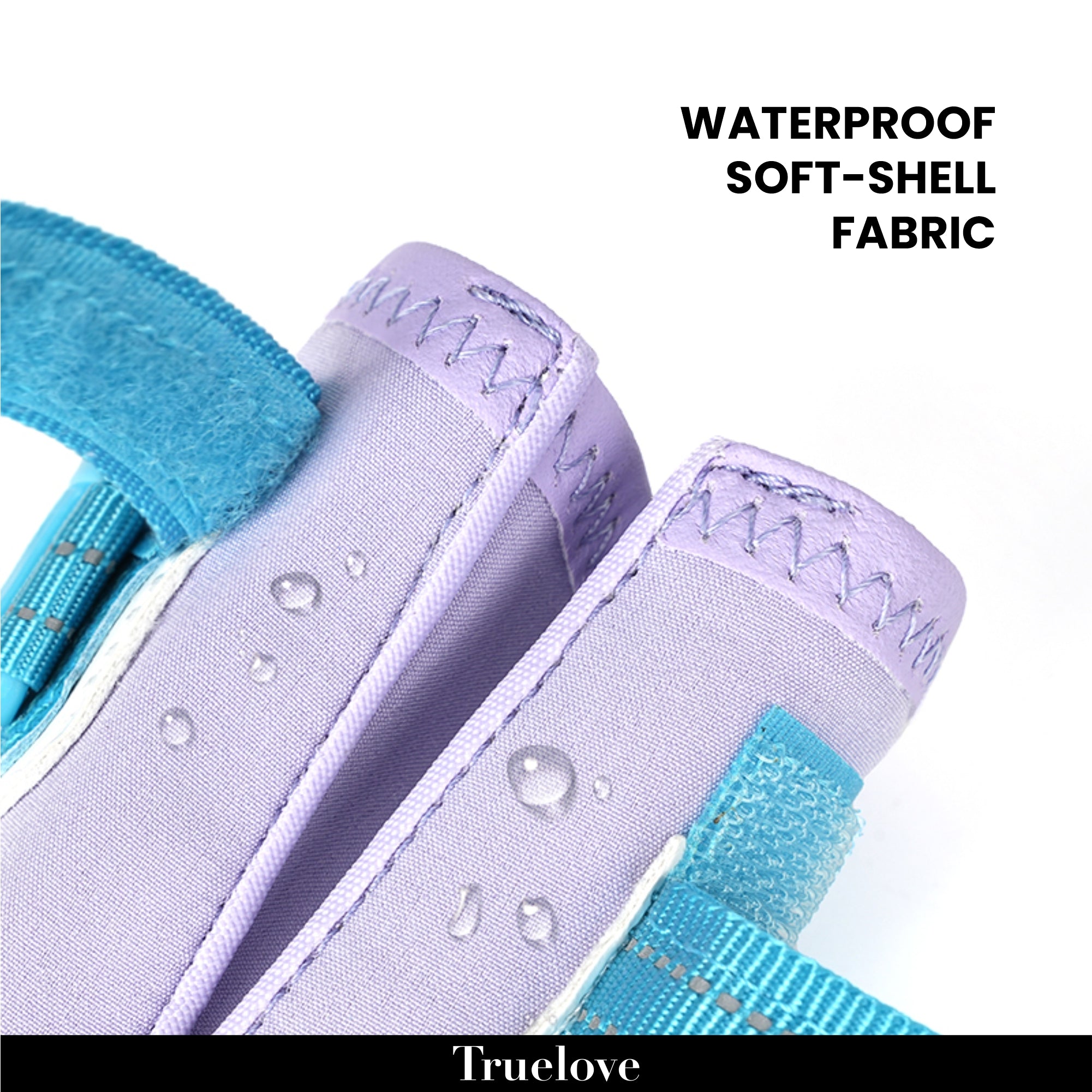 TRUELOVE WATER RESISTANCE DOG SHOES WITH TPR SOLE