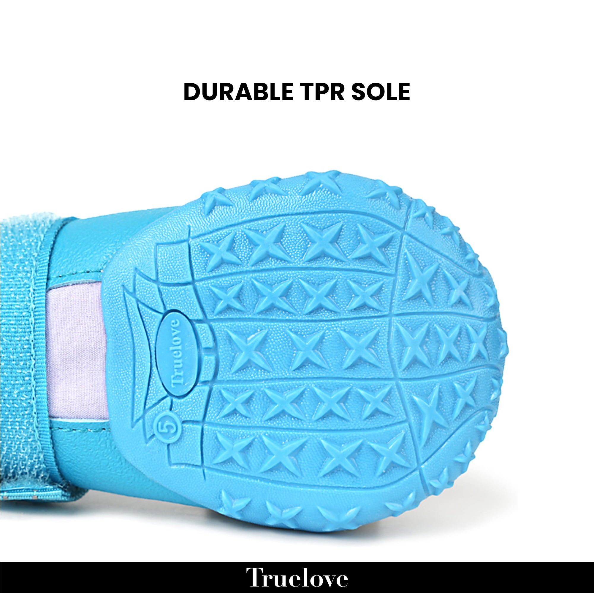 TRUELOVE WATER RESISTANCE DOG SHOES WITH TPR SOLE