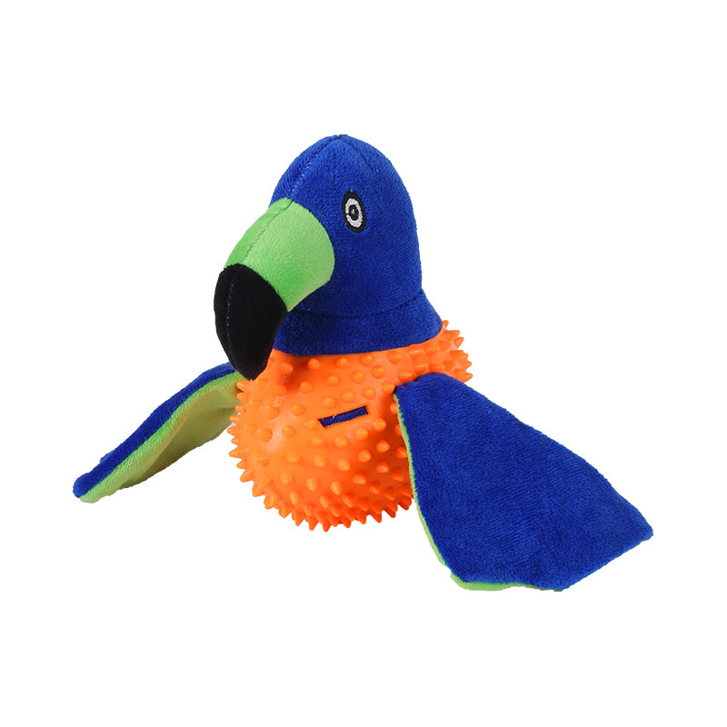 BIRD WITH SPIKE PLUSH TOY