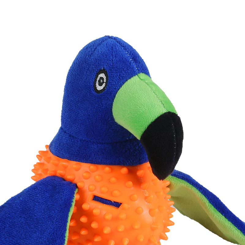 BIRD WITH SPIKE PLUSH TOY