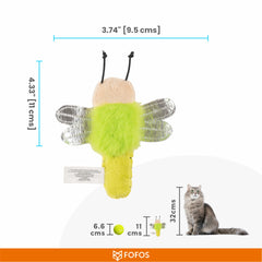 FOFOS dragonfly cat toy