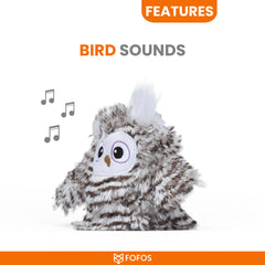 FOFOS Flapping Owl Chirping Interactive Cat Toys