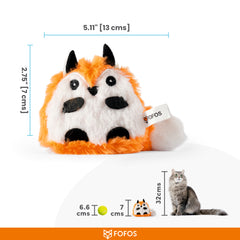 FOFOS floppy Crinkle Cat Toy Fox