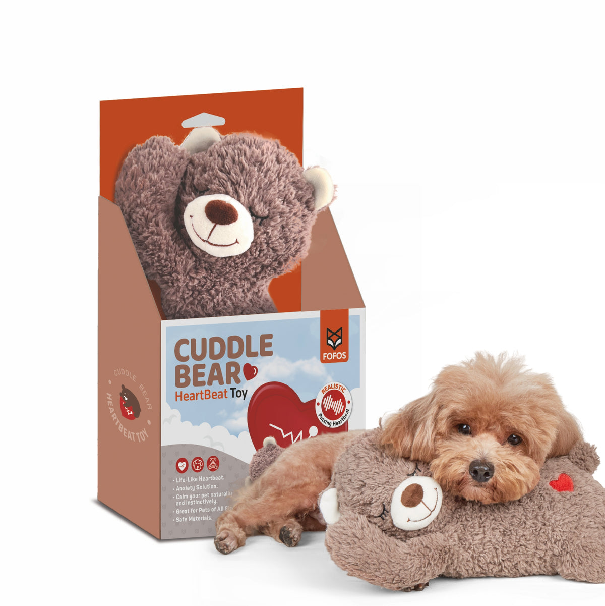 FOFOS HEARTBEAT BEAR PLUSH TOY