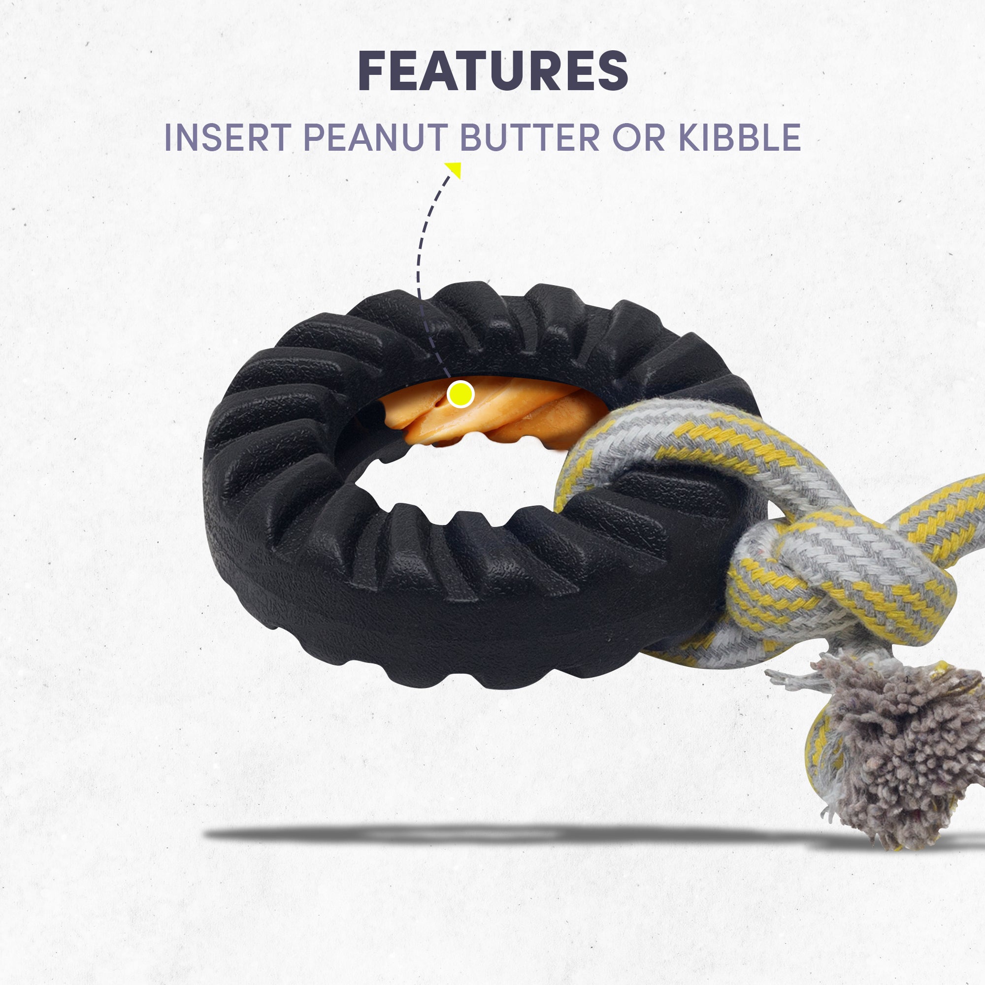 FOFOS Tyre Small Rope Toy