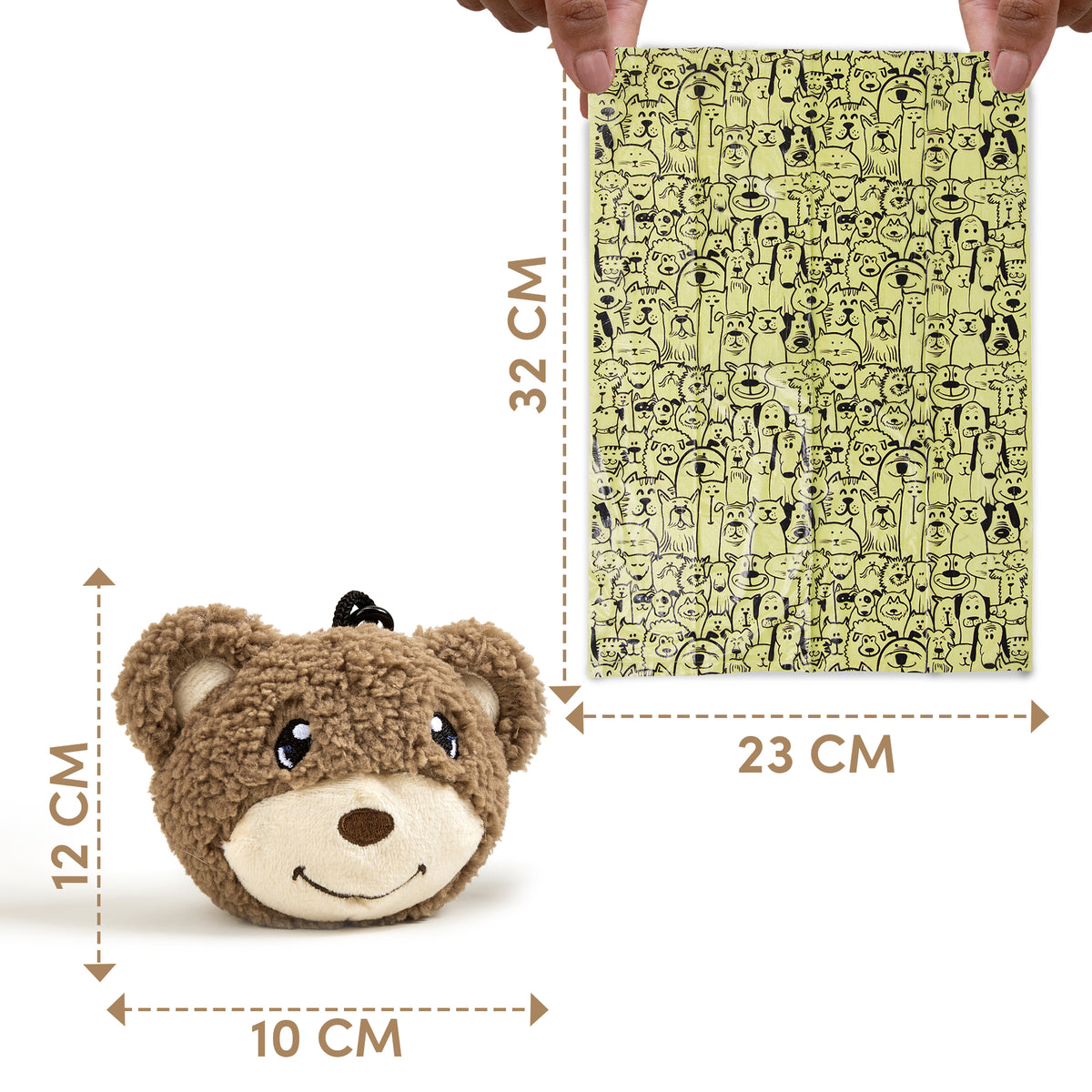 FOFOS Plush bear Bag Sets