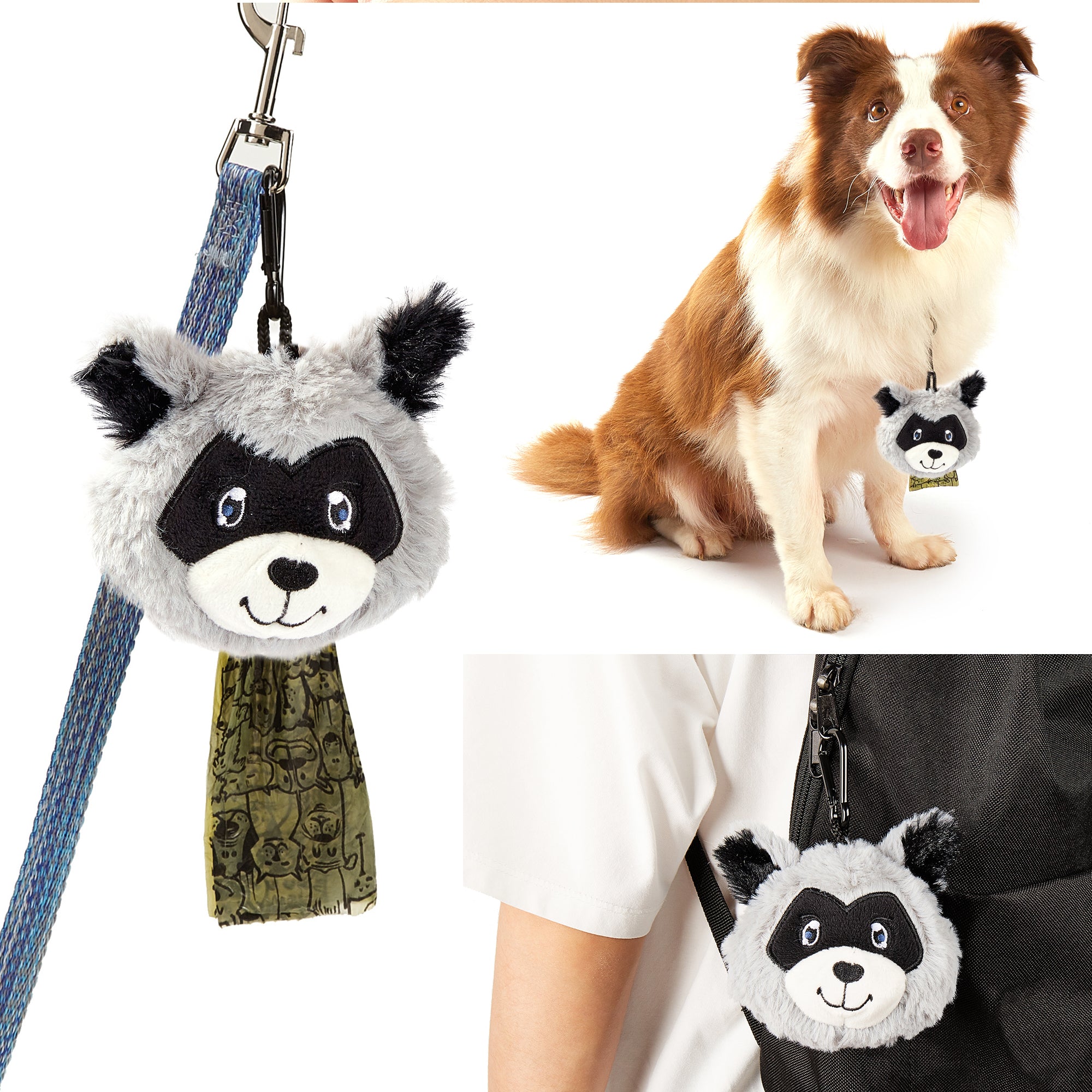 FOFOS Plush raccoon Poop Sets