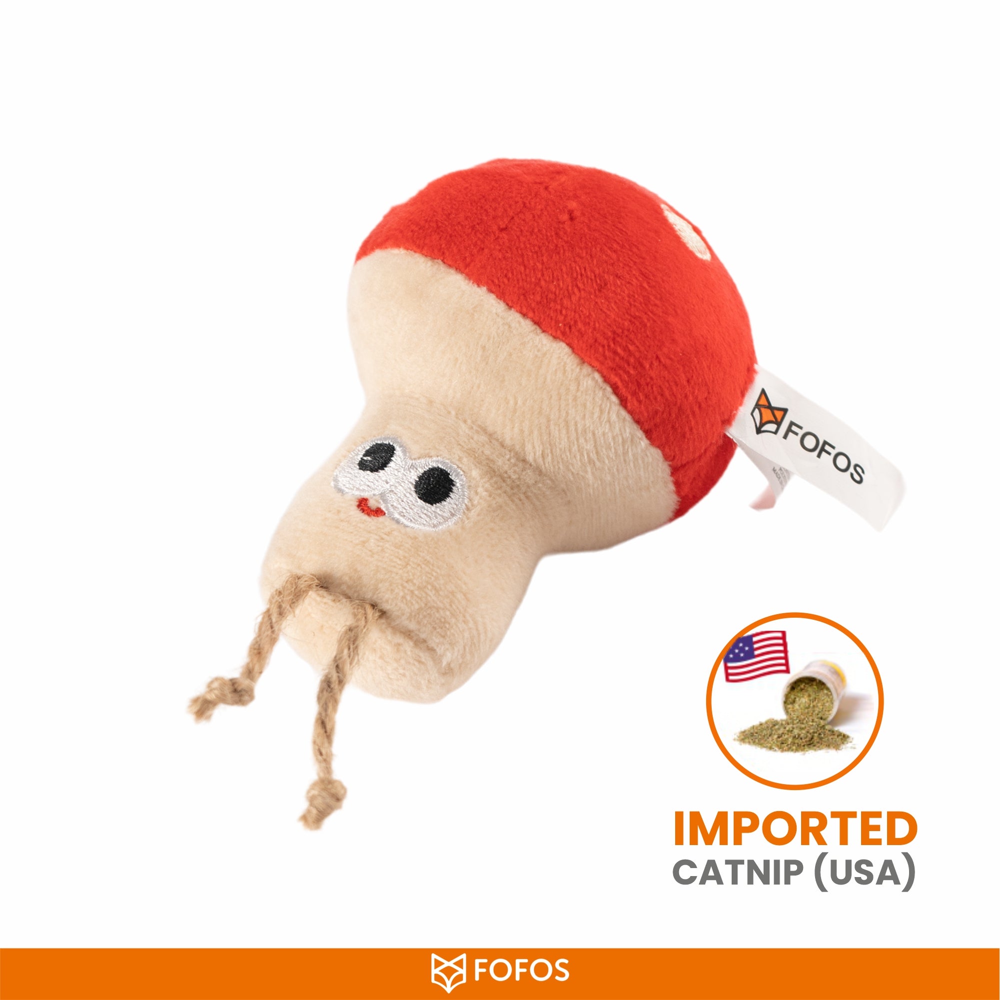 FOFOS mushroom cat toy