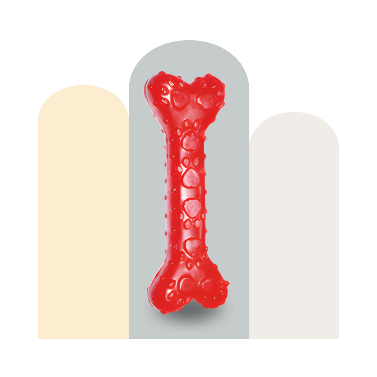 Non-Toxic Rubber Bone Flavoured Toy For Medium Sized Dogs