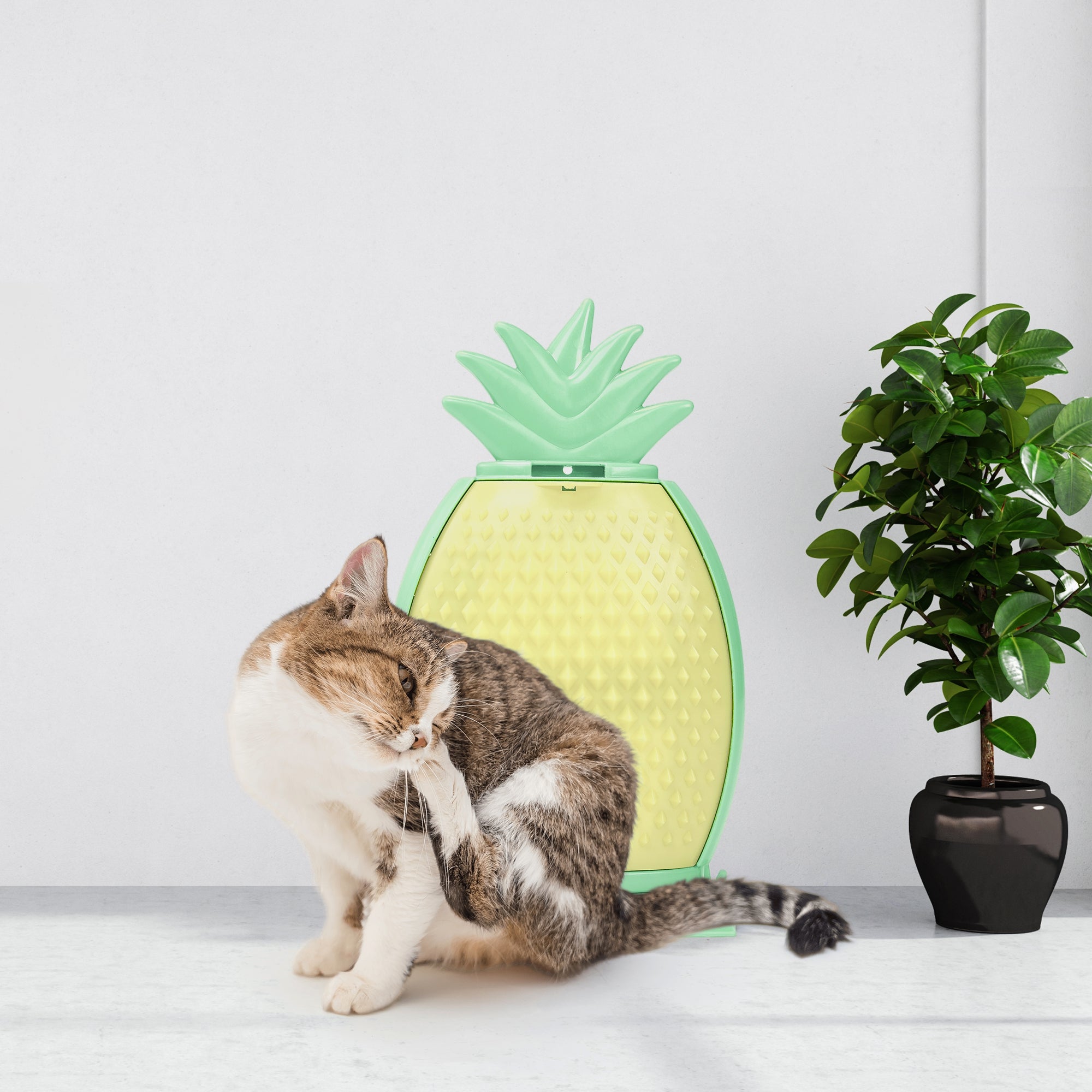 FOFOS Pineapple Kitty Comber Cat Scratcher