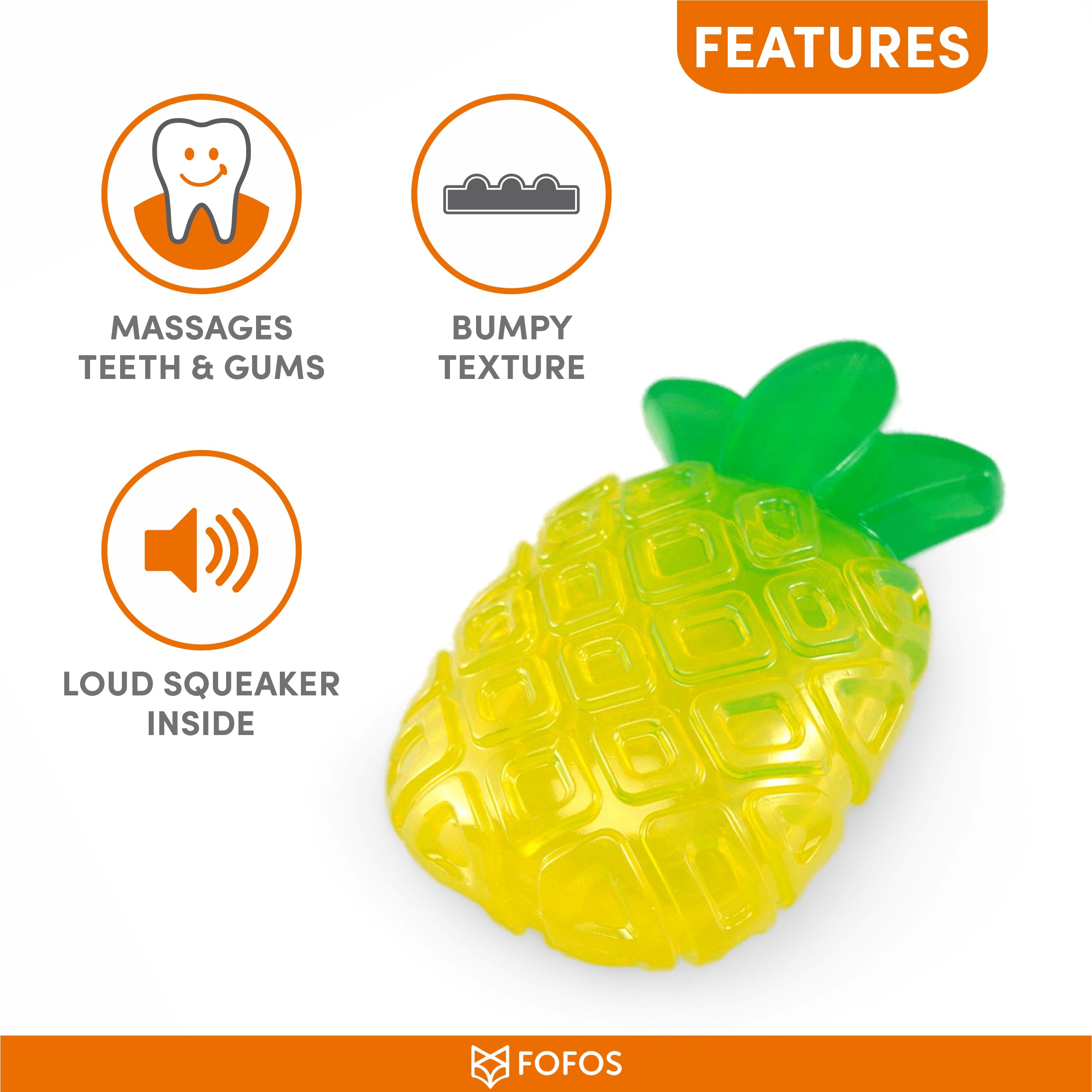 FOFOS fruity-bites Squeaky Jelly Pineapple