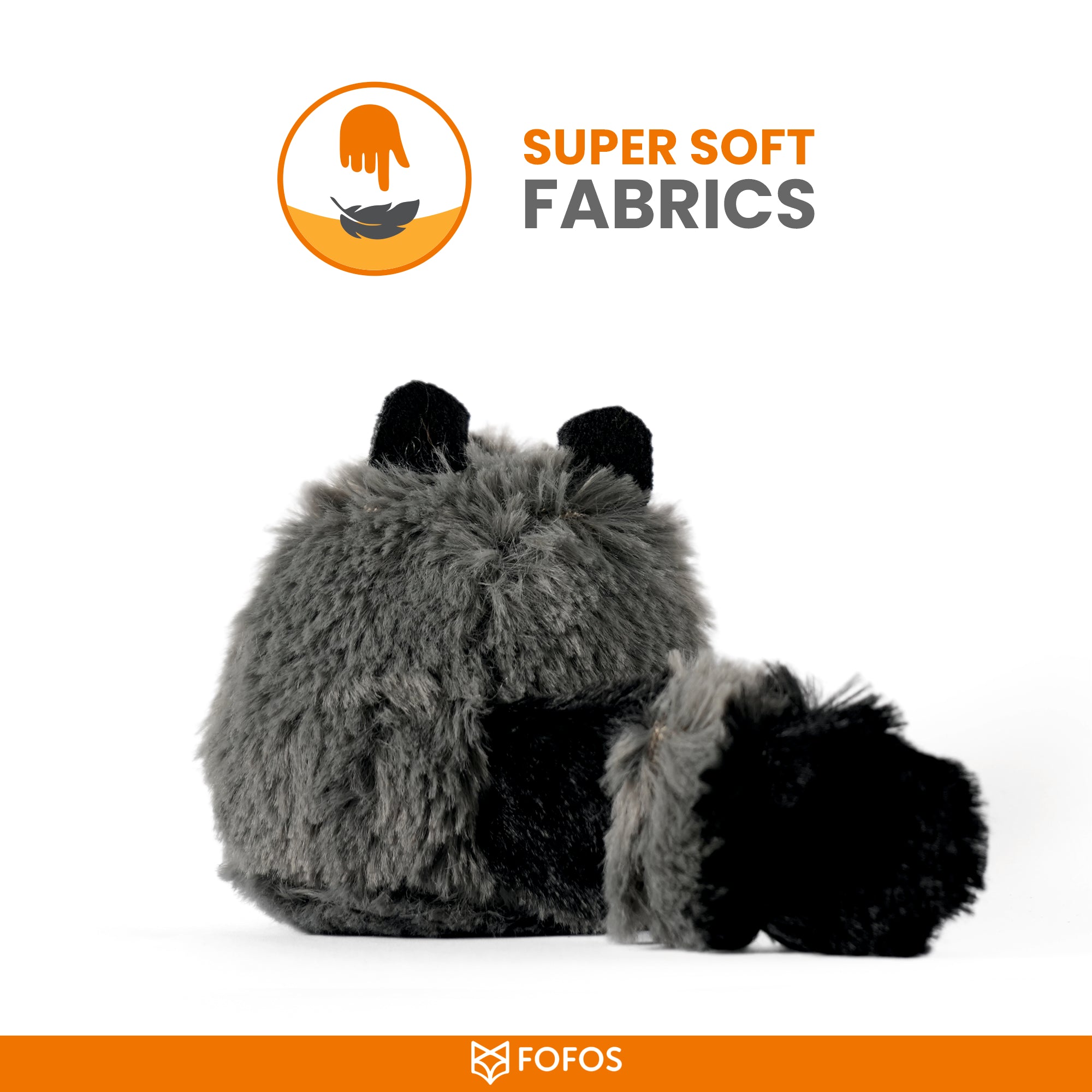 FOFOS floppy Crinkle Cat Toy Raccoon