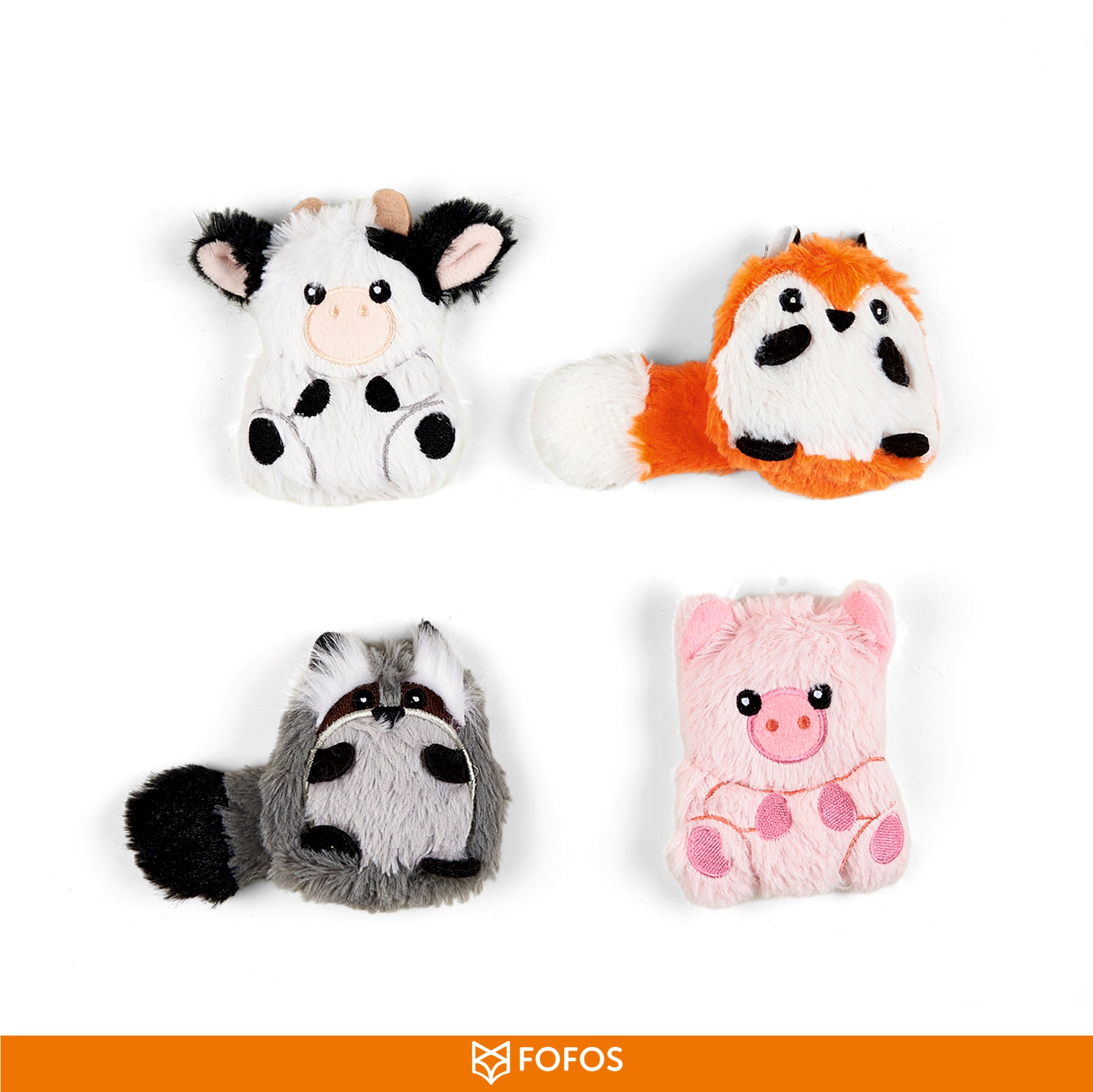 FOFOS floppy Crinkle Cat Toy Raccoon