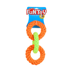 Rope chew toy three ring Large