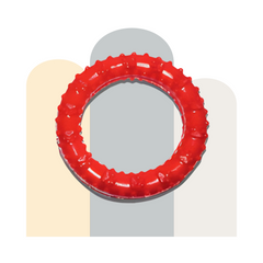 Rubber Ring Flavoured Chew Toy for Puppy & Small Breed Dogs