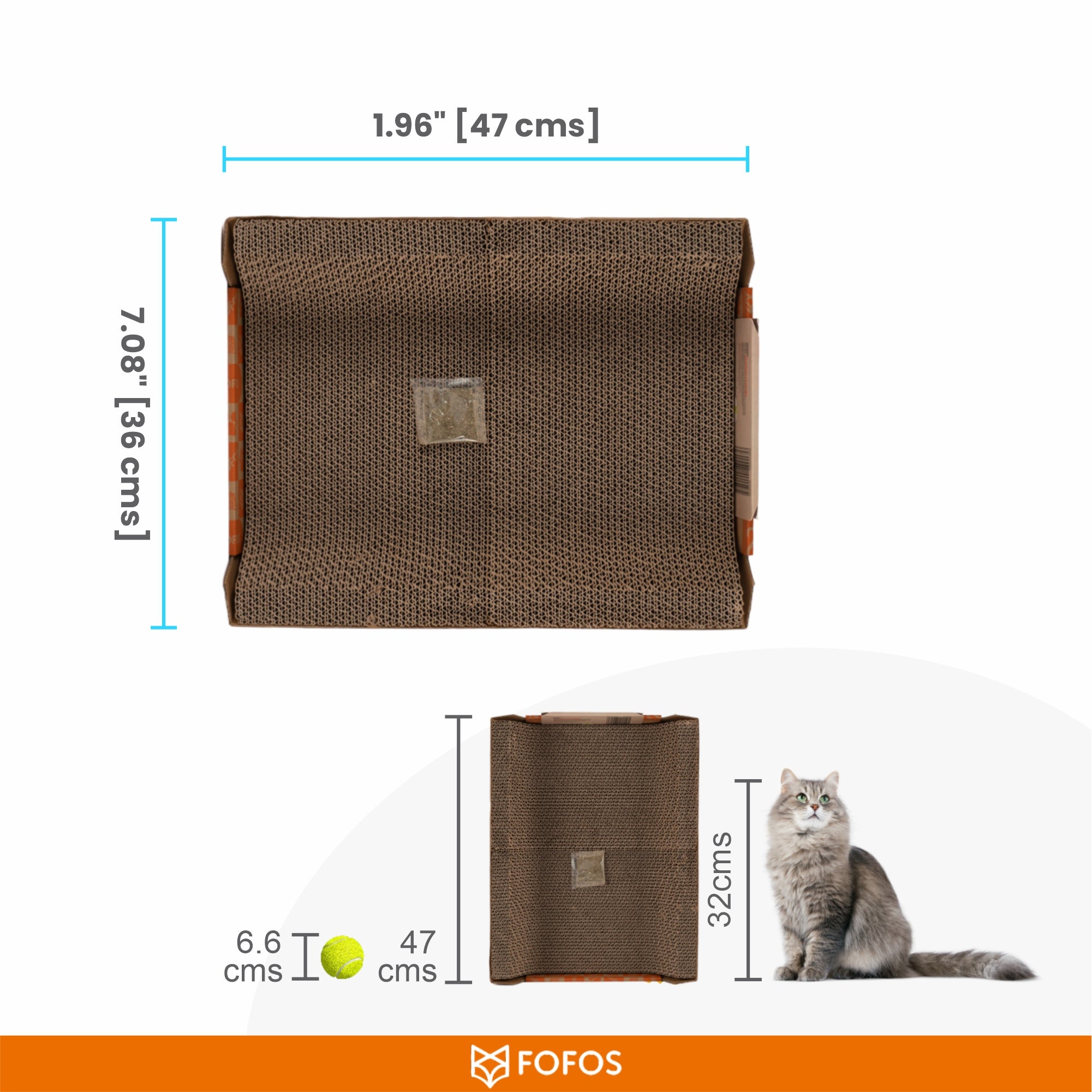 FOFOS 2-in-1 cat scratcher lounge