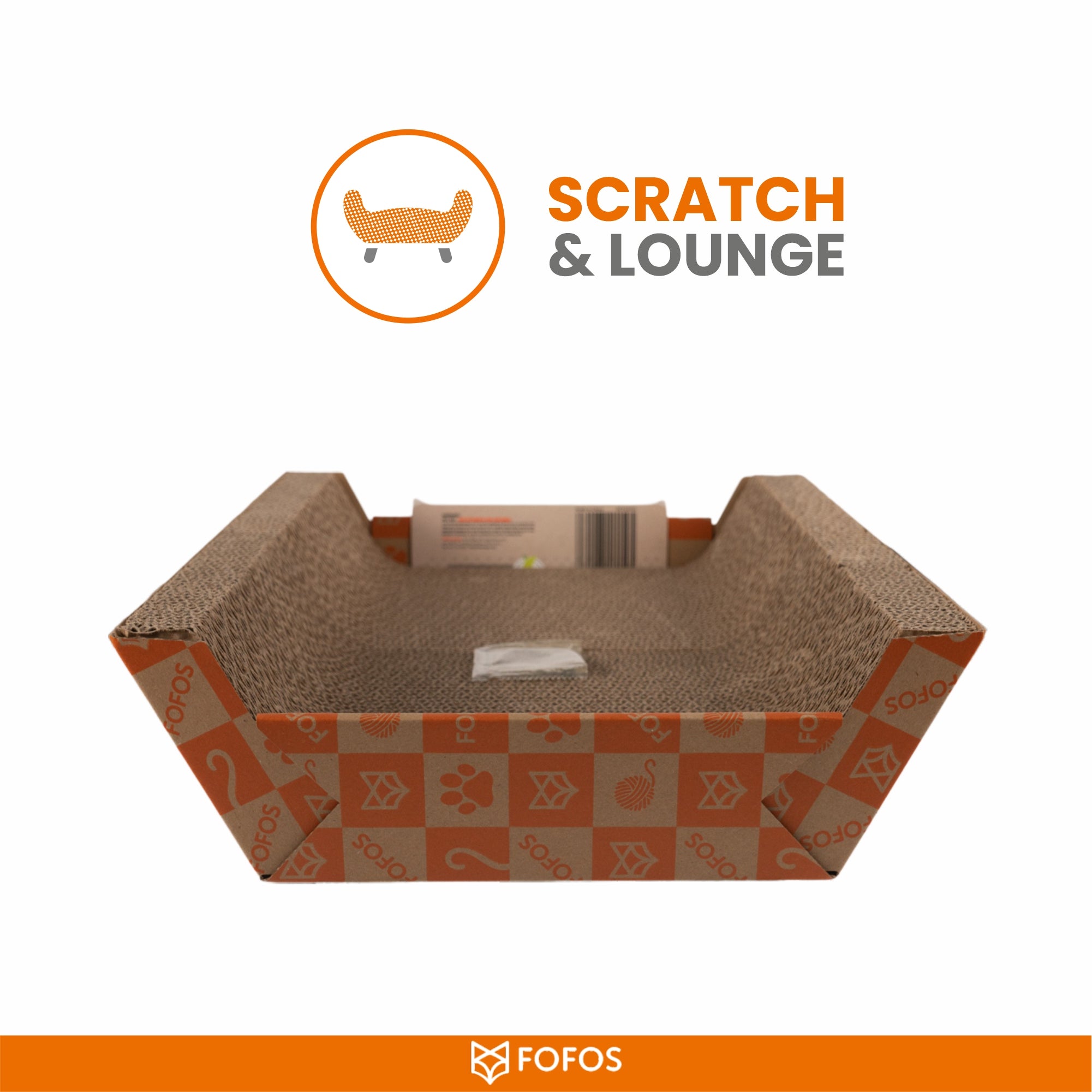 FOFOS 2-in-1 cat scratcher lounge