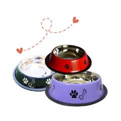 Dog Steel Bowl (Size 0-5)