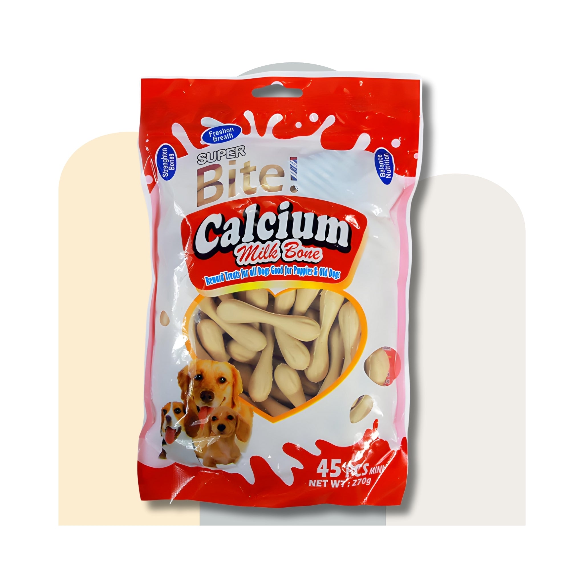 Super Bite Calcium Milk Bone 45 Pcs