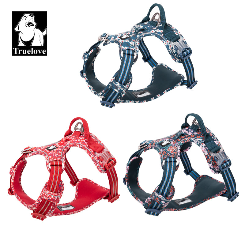 TRUELOVE Floral No Pull Pet Harness