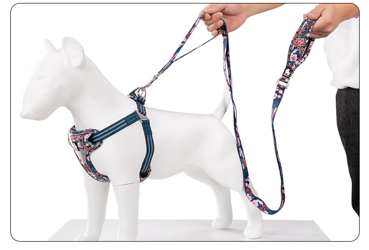 Truelove Floral Pet Leash,multi-handle