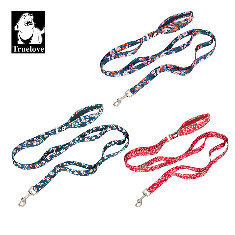 Truelove Floral Pet Leash,multi-handle