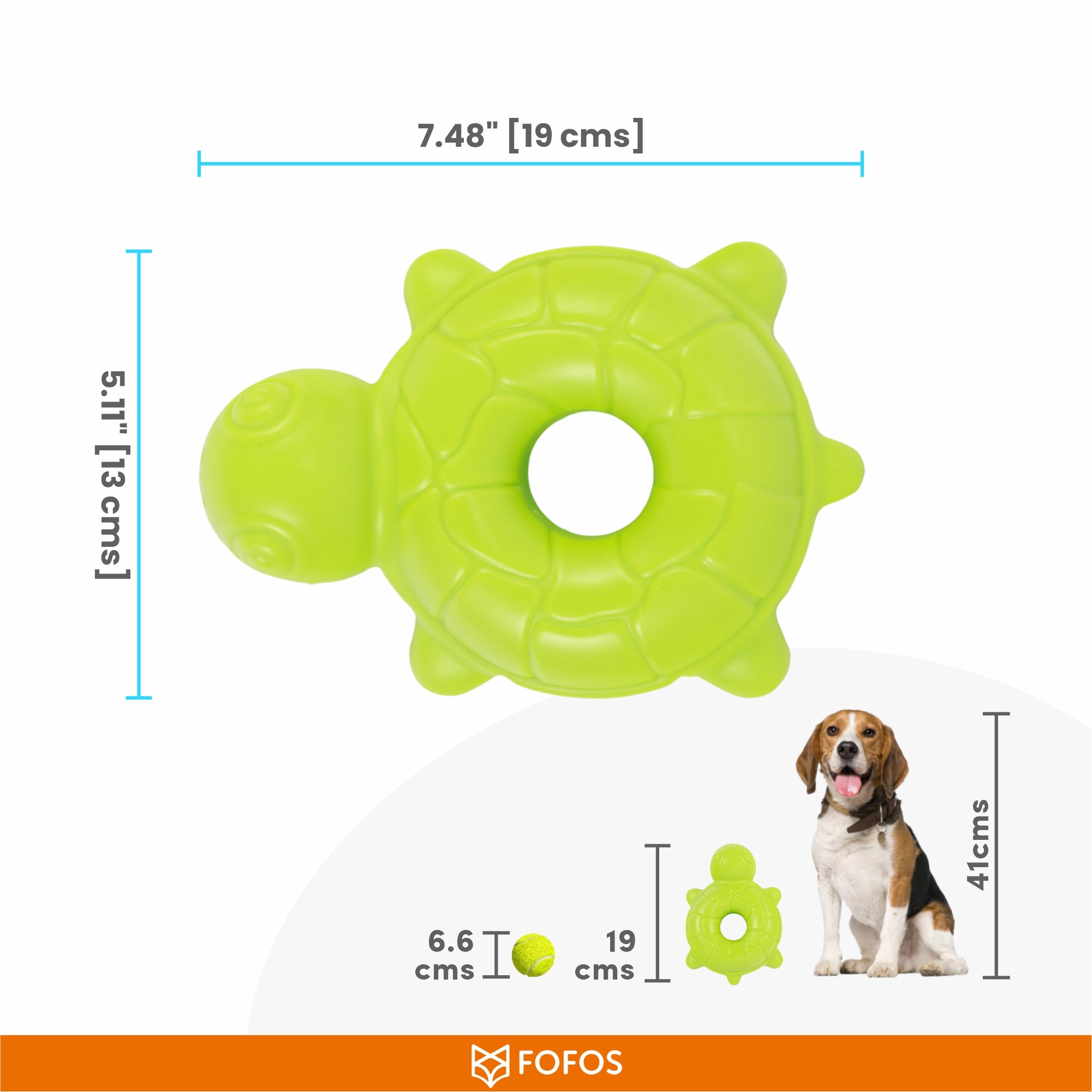 FOFOS Ocean Animal Chewing Squeaky Turtle